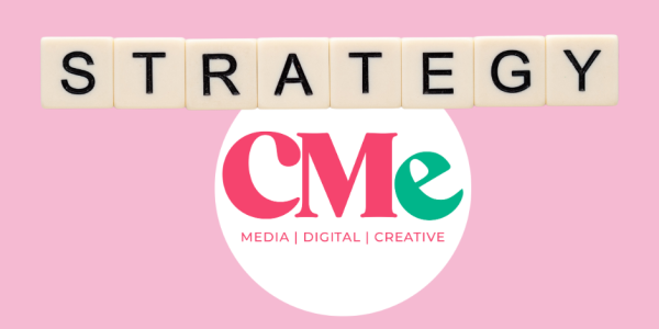 Scrabble counters spelling the word strategy